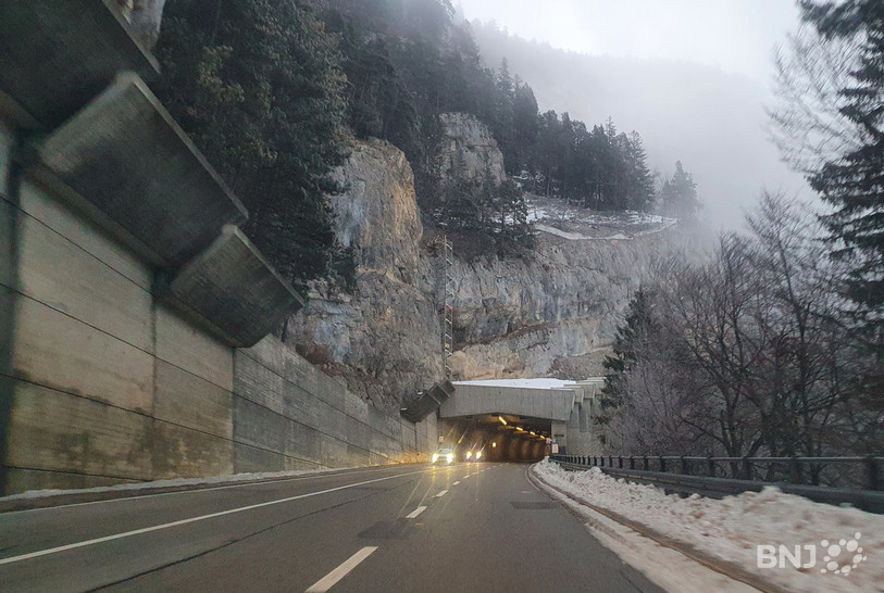 Le tunnel de La Clusette, avant le début des travaux d'assainissement (photo: archives)