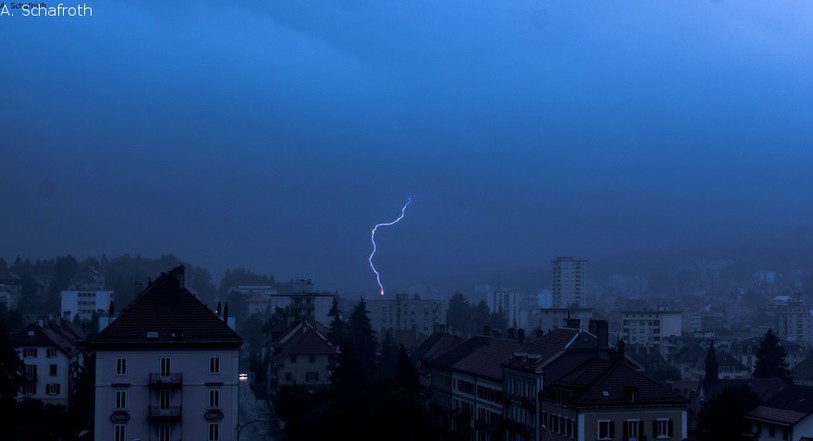Orages à La Chaux-de-Fonds. (Image d'archives)