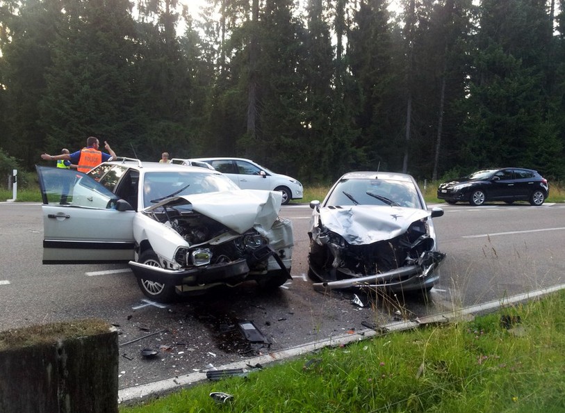 Accident entre Le Prédame et Les Reussilles