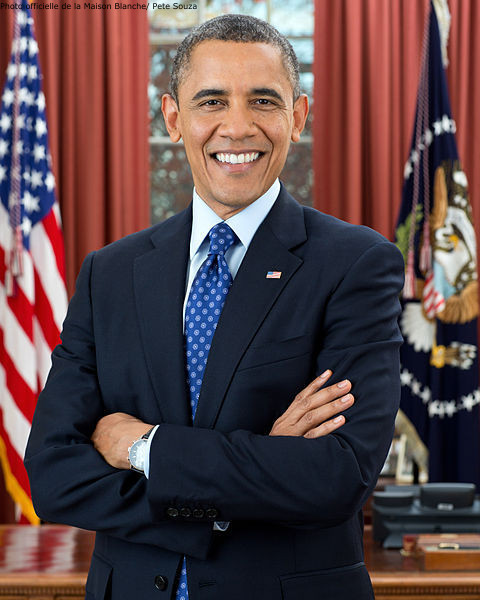 Portrait officiel du Président Barack Obama dans le Bureau Ovale, 6 Dec. 2012