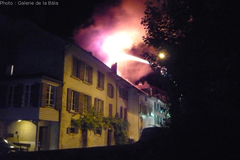 La maison villageoise a subi d'importants dégâts