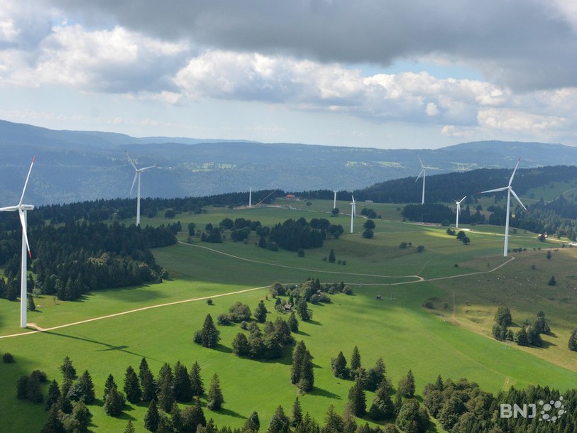Les éoliennes de Mont-Crosin
