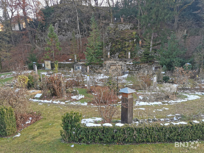 Le jardin botanique de Neuchâtel en hiver.