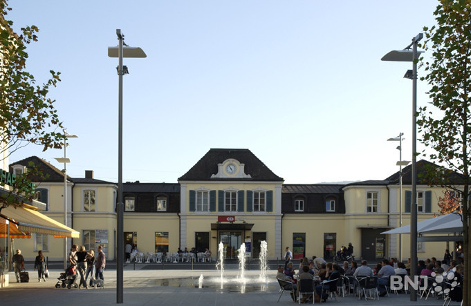 Place de la Gare à Delémont