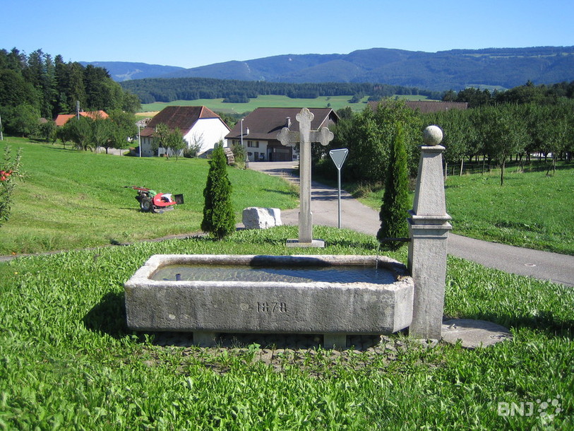 La fontaine de Develier-Dessus (photo d'archives).