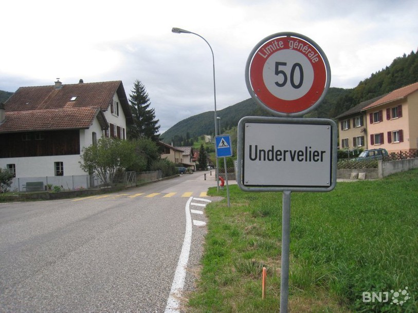 Entrée du village d'Undervelier
