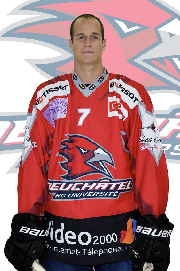 Adrian Baruchet sous le maillot du HC Uni.