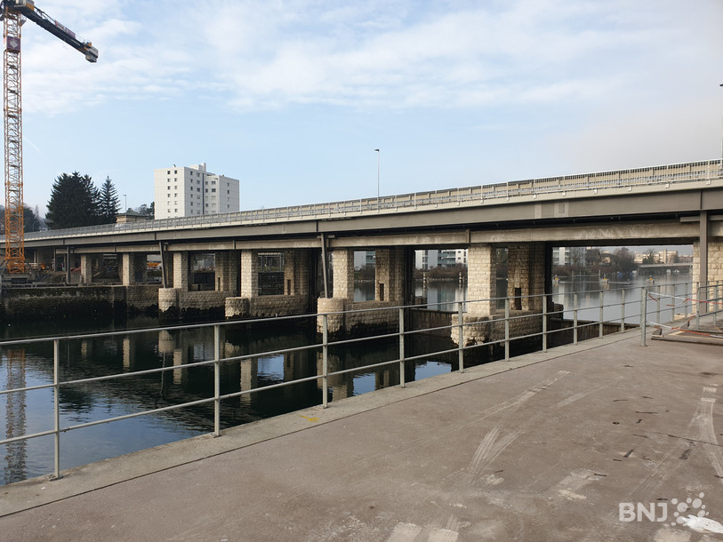 Le pont du barrage de Port est rénové.