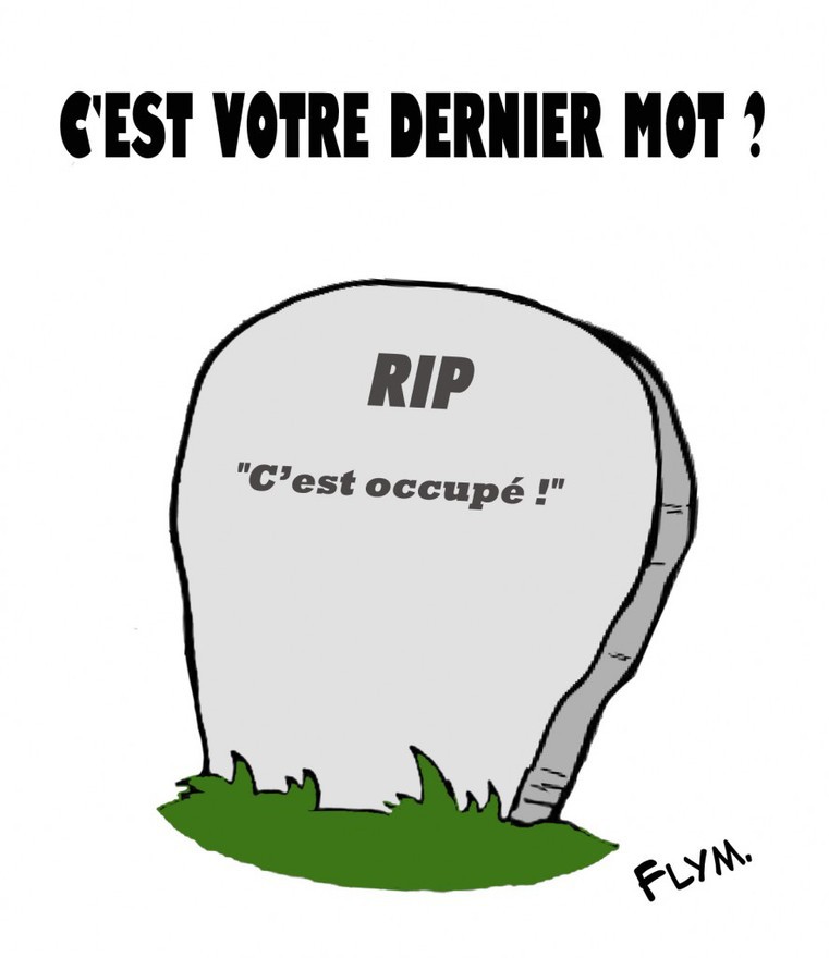 Une tombe à l'esprit frappeur