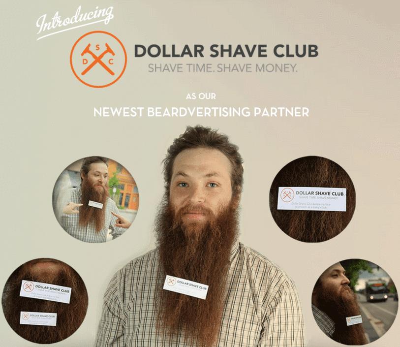 comment faire de sa barbe un élément publicitaire