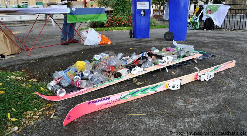 Jeunes Verts neuchâtelois, récolte de déchets