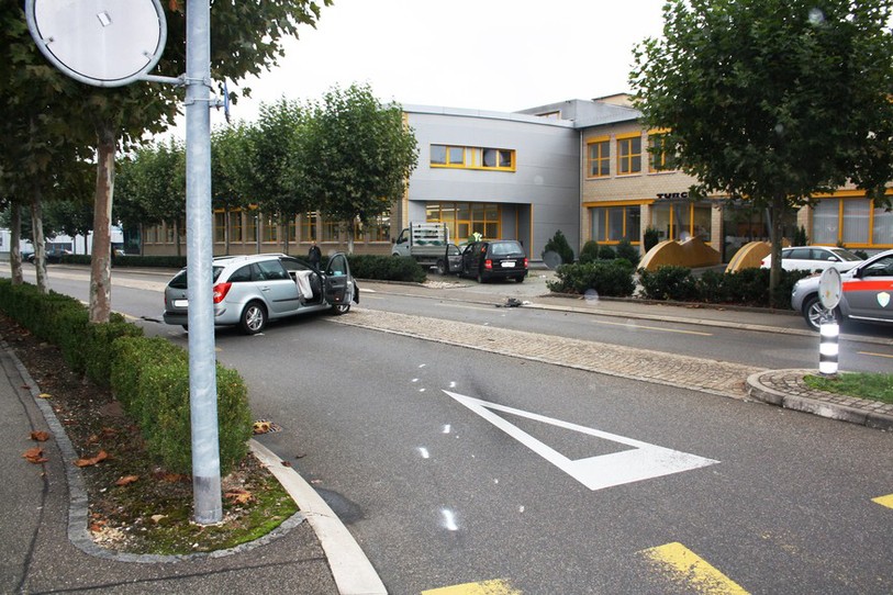 Accident à la rue du Stand à Delémont