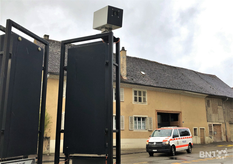 L'entrée des véhicules en vieille ville de Delémont la nuit se fera désormais sous surveillance (ici en face du home La Promenade).