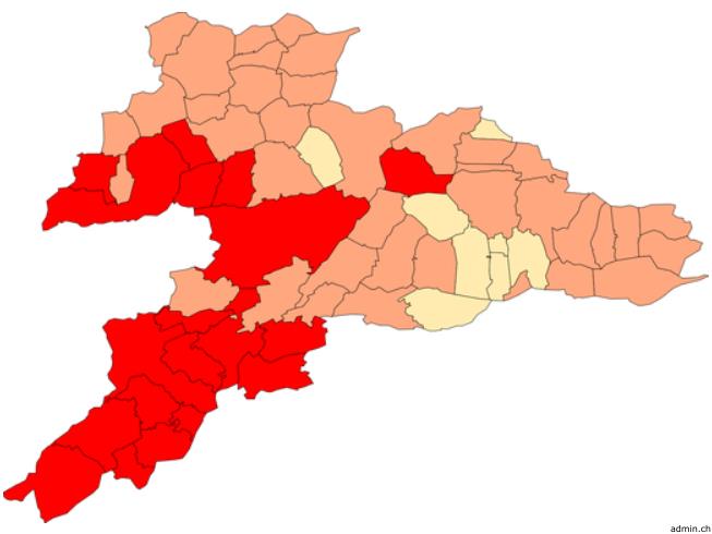 Carte du radon en 2011