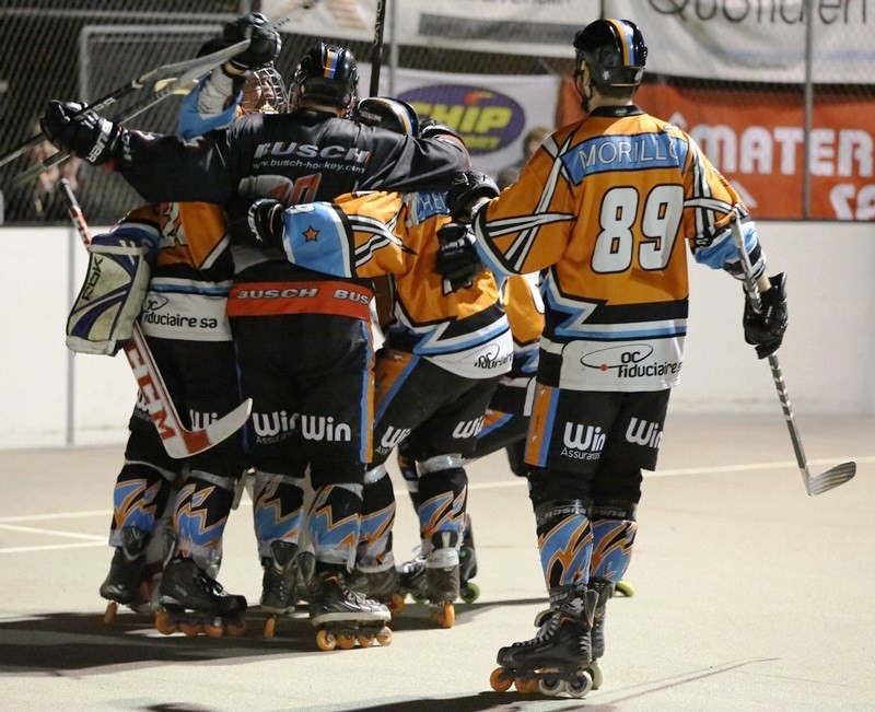 La joie du SHC Rossemaison (photo : www.shcrossemaison.ch)