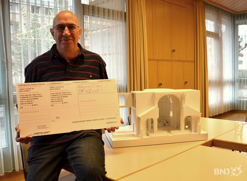 Charles Rossé, président de la communauté ecclésiastique de Delémont en appelle notamment à la générosité des paroissiens