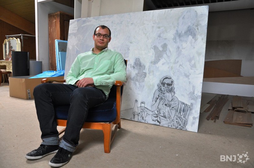 Niklaus Manuel Güdel sur son fauteuil fétiche