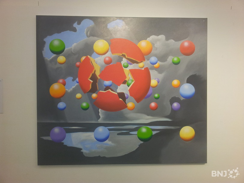 Un des tableaux exposés à Soyhières