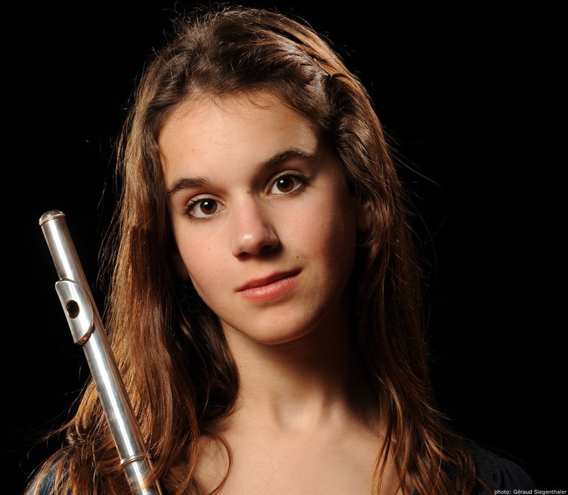Une des jeunes musiciens photographiés par Géraud Siegenthaler