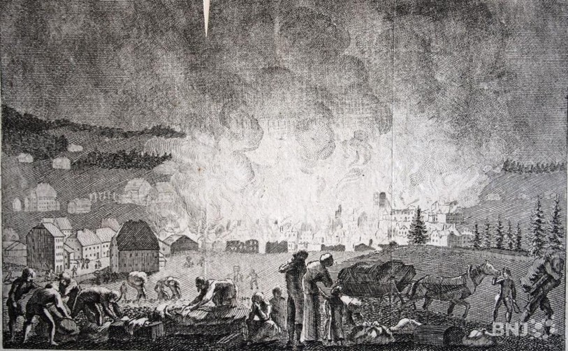 Les flammes ont ravagé La Chaux-de-Fonds en 1794.