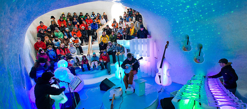 Un igloo pour un concert qui ne vous laissera pas de glace !