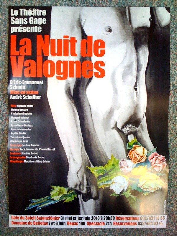 affiche, théâtre sans gage