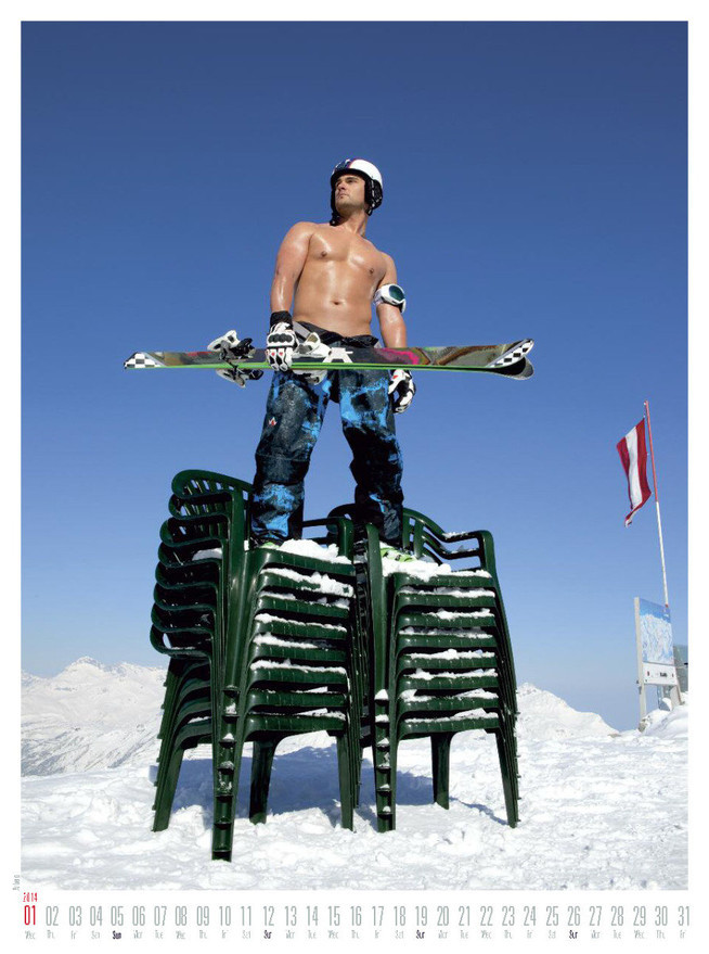 Le mois de janvier, le mois où l'on découvre la première page des calendriers... 