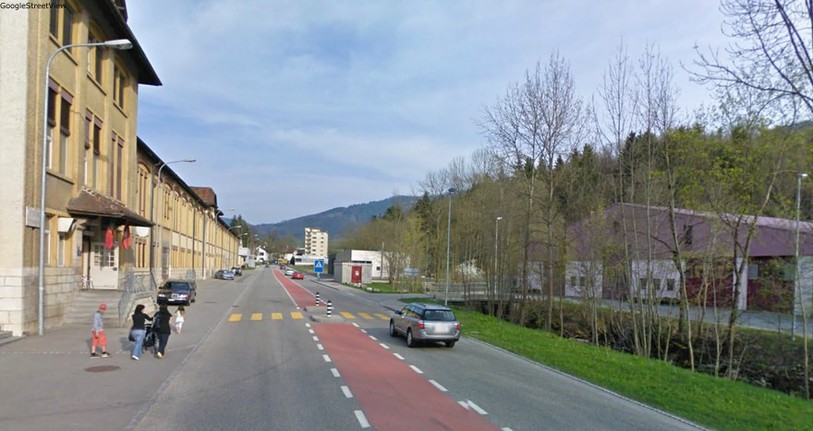 Les auteurs ont suivi la rue de Soleure jusqu'à Belprahon (image: GoogleStreetView)