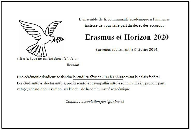 FEN, Erasmus, manifestation, étudiants