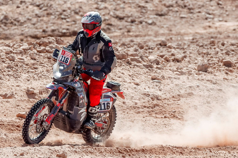 Nicolas Monnin a terminé pour la première fois le rallye-raid Dakar. (photo : Edelweiss Racing)