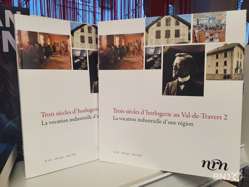 C'est le deuxième livre sur l'horlogerie au Val-de-Travers publié par la Nouvelle Revue Neuchâteloise.