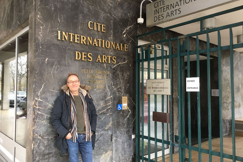 Yves Hänggi à la Cité internationale des Arts. (Photo : Yves Hänggi)