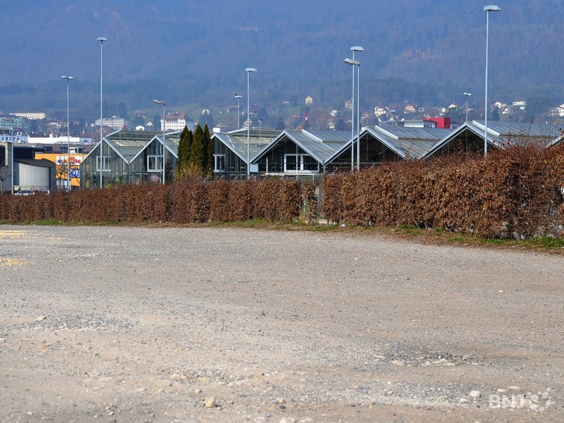 L'actuel parking de La Croisée des Loisirs à Delémont
