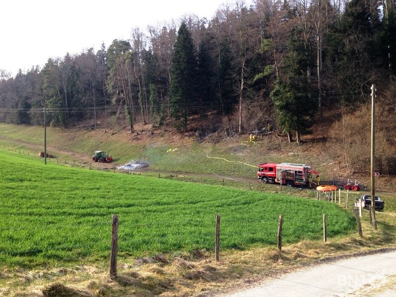 Les pompiers ont acheminé de l'eau sur place