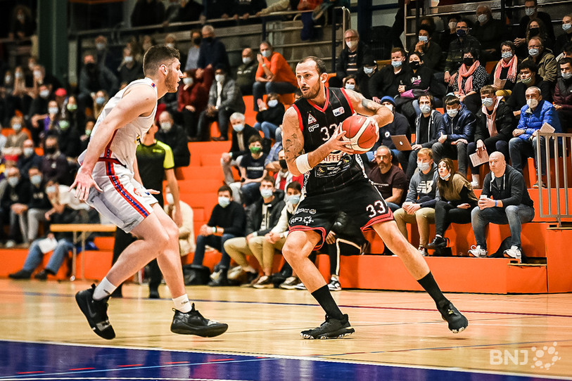 Le BC Boncourt de Nemanja Calasan aura bien sa place en Swiss Basketball League la saison prochaine (photo : Stéphane Bée).