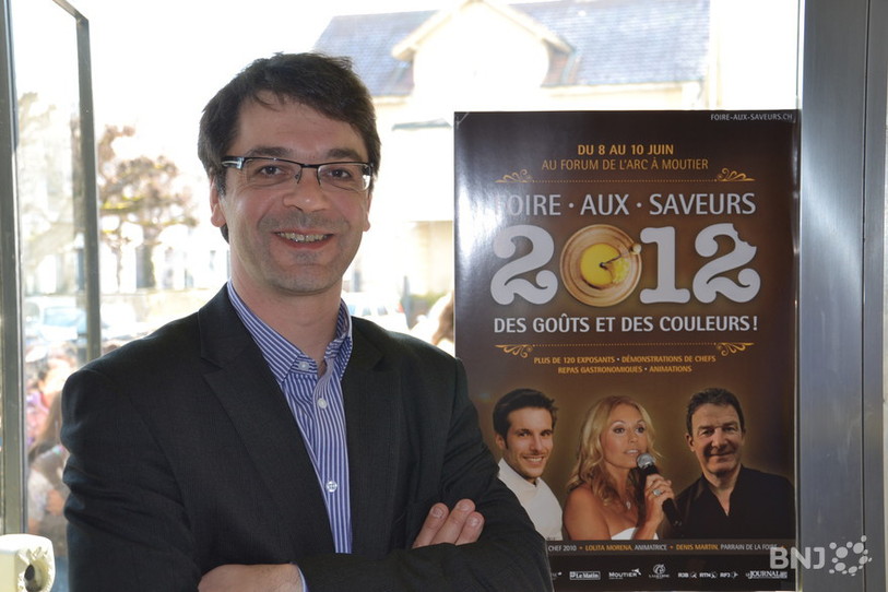 Philippe Monnerat, croqué ici avant la Foire aux saveurs de Moutier 2012