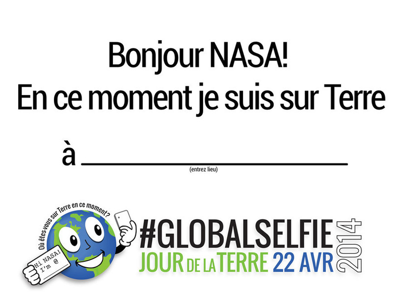 Les citoyens du monde entier ont été invités à prendre un selfie et à le diffuser sur les réseaux sociaux avec le tag #GlobalSelfie.