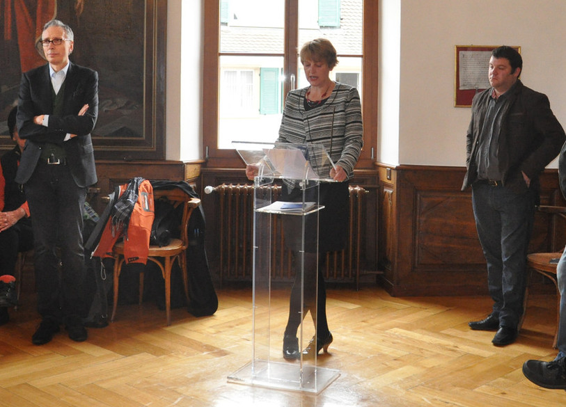 Marie-Jeanne Liegme qui dirige Cours de Miracles