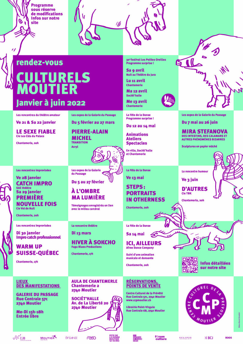 Le programme de la nouvelle saison du Centre culturel de la Prévôté.