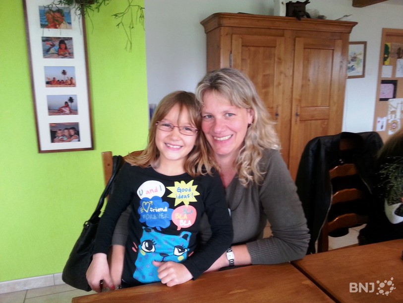 Valérie Hanser, future tenancière du Domont, et sa fille