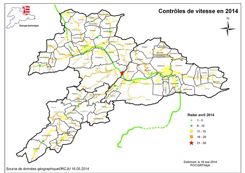 radars Jura avril 2014