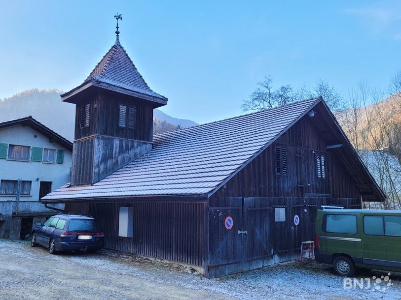 L'ancien hangar des pompiers de Roches, classé au patrimoine.