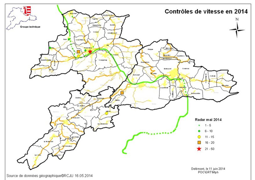 Les radars du mois de mai 2014