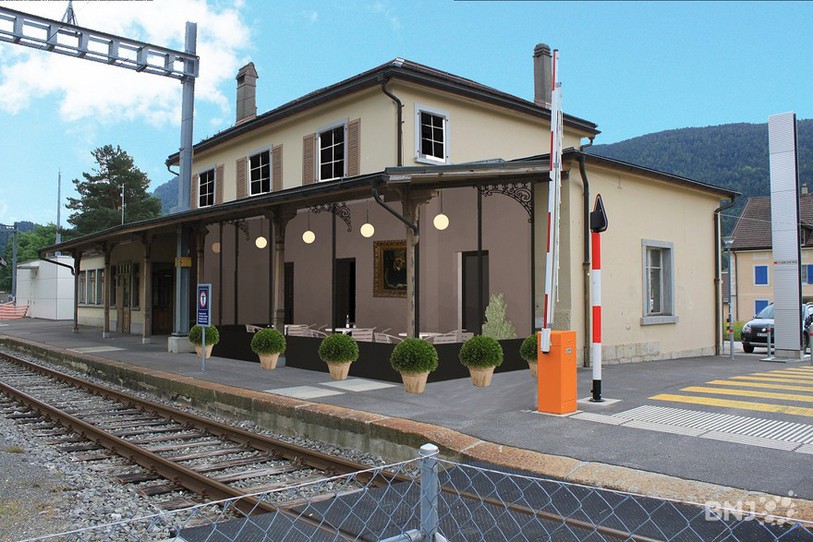 Le futur restaurant de la gare de Travers.