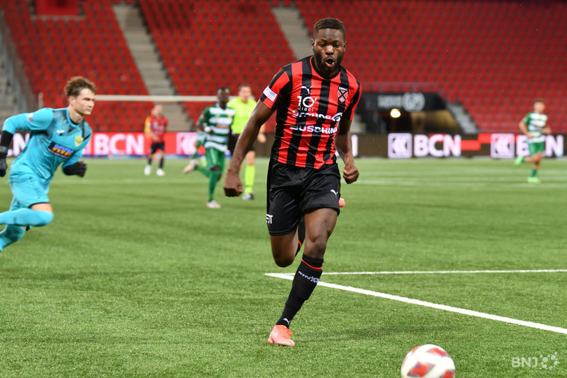 Cette saison, Louis Mafouta était à nouveau le meilleur buteur de Neuchâtel Xamax. (Photo d'archives)
