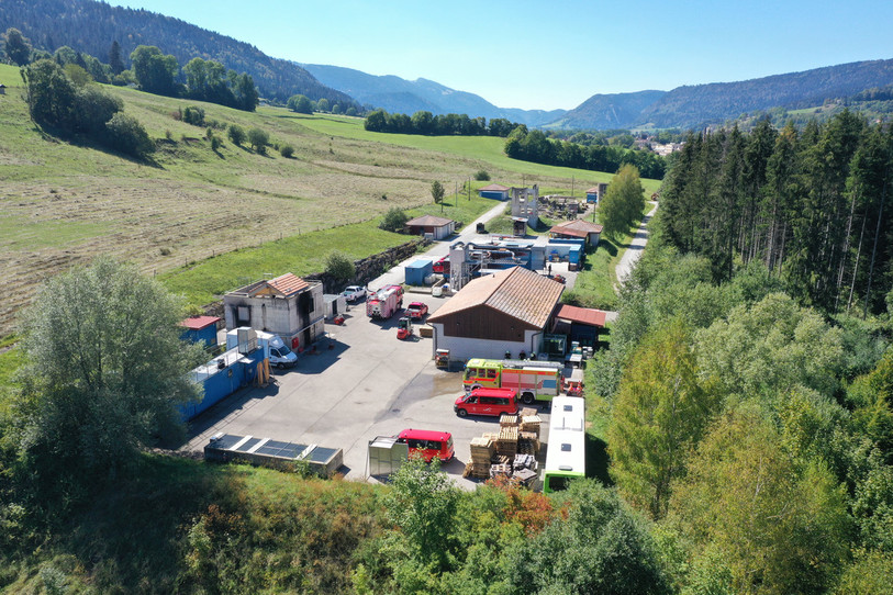 Le Centre de formation des sapeurs-pompiers de La Presta, avant le début des travaux. (Photo: ECAP)