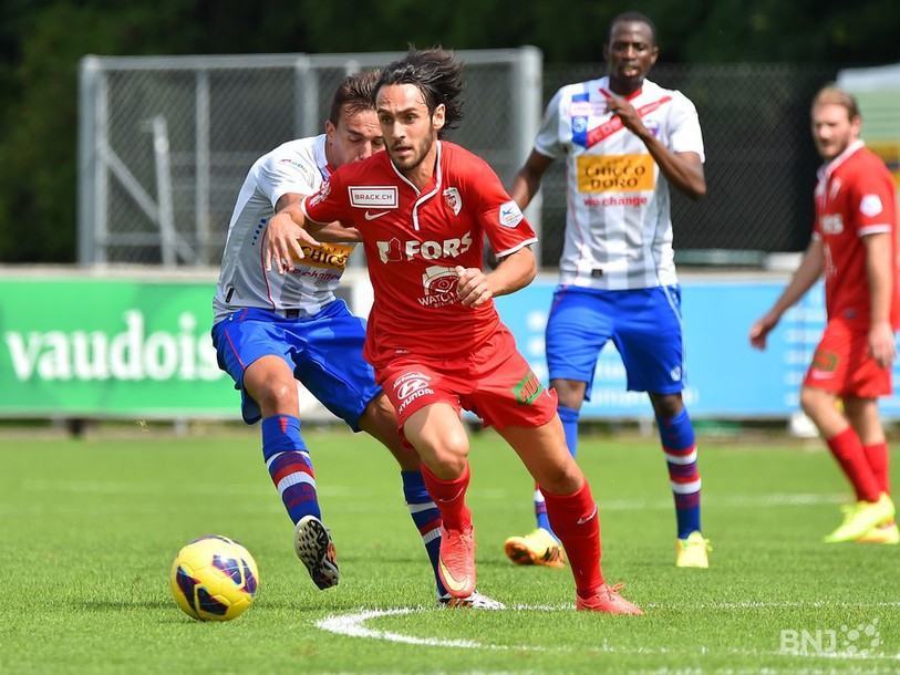L'image est trompeuse, le FC Bienne et Norman Peyretti n'ont pas su prendre le dessus sur Chiasso dimanche après-midi