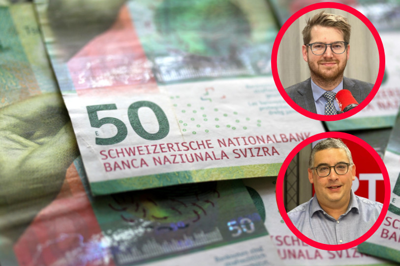 Le conseiller national socialiste Baptiste Hurni et l'avocat-notaire Stephan Choffat ont débattu sur la suppression du droit de timbre ce vendredi dans La Matinale.