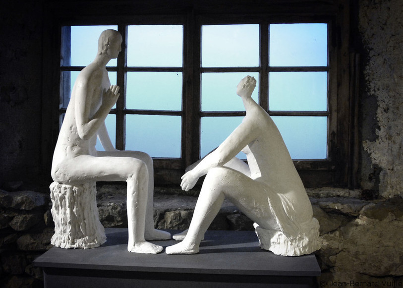 Les oeuvres des quatre artistes - ici, le travail de Marina Cassani - sont mises en valeur par la ferme elle-même-