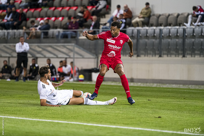 Luther-King Adjei évoluait au FC Bienne depuis l'été dernier. (Photo : Jonathan Vallat)